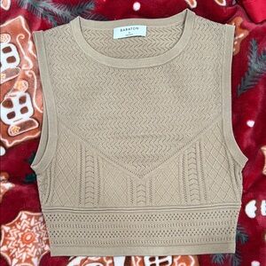 1 Babaton Textured Crop Top